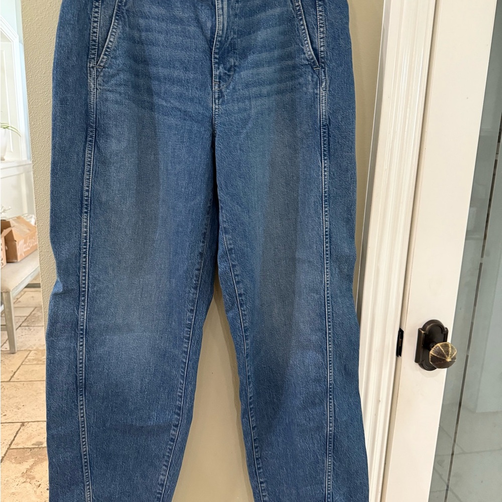 Madewell Tapered Denim Trousers in Blue